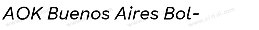 AOK Buenos Aires Bol字体转换